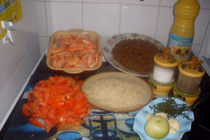 Carry de crevettes photos