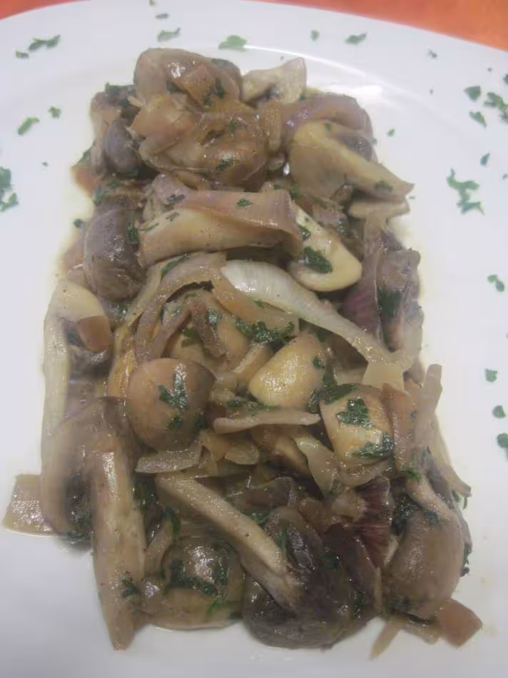 Champignoins au beurre et persilles