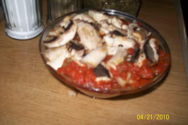 Champignons au coulis de tomate assaissonnee mo
