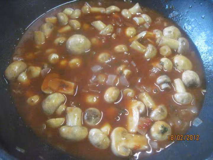 Champignons au vin blanc