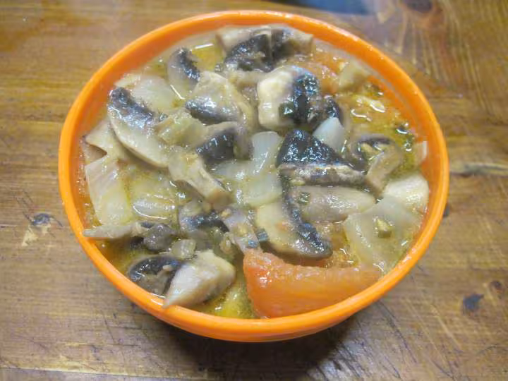 Champignons au vin blanc