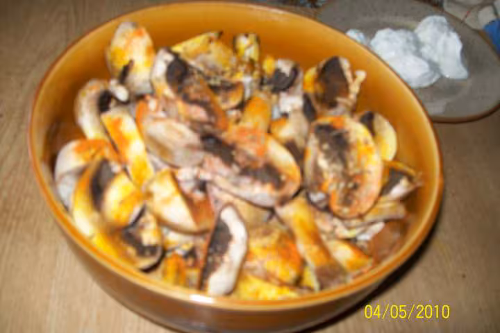 Champignons en sauce mo