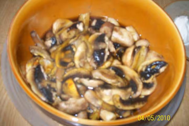 Champignons en sauce mo