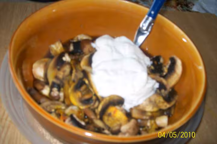 Champignons en sauce mo
