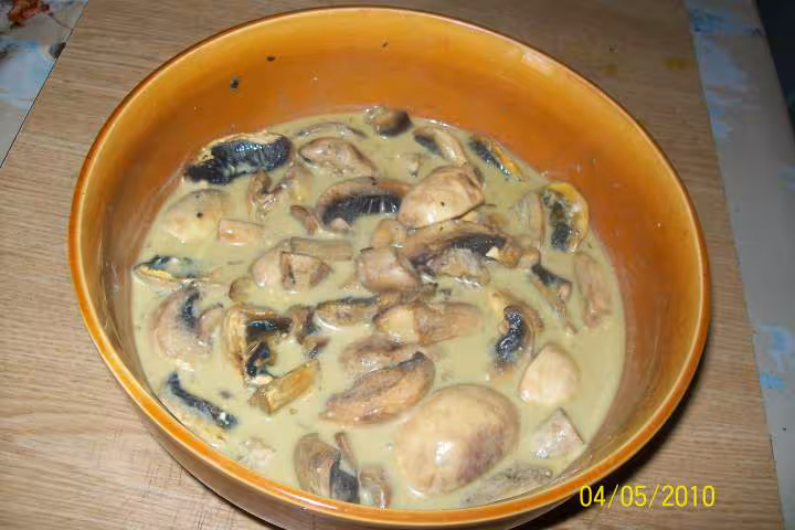 Champignons en sauce mo