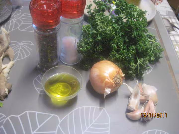 Champignons pleurote a la creme persillade