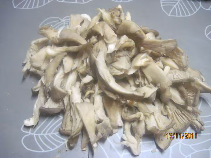 Champignons pleurote a la creme persillade