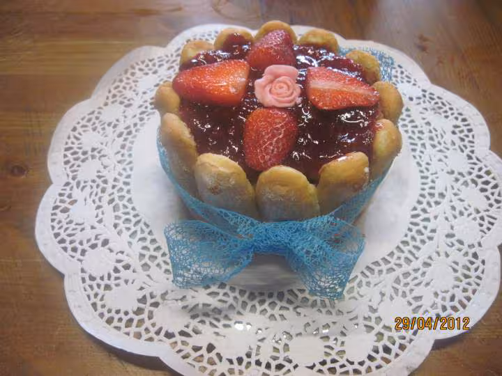 Charlotte aux fraises et mascarpone