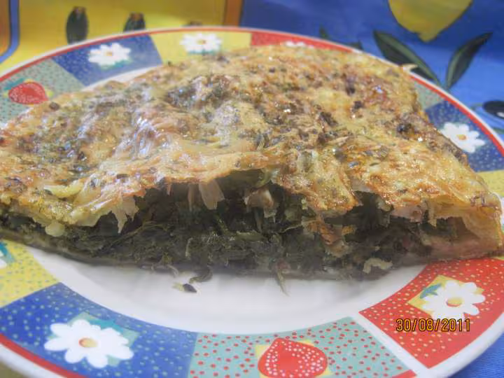 Chausson de feuilles de blette et lardons