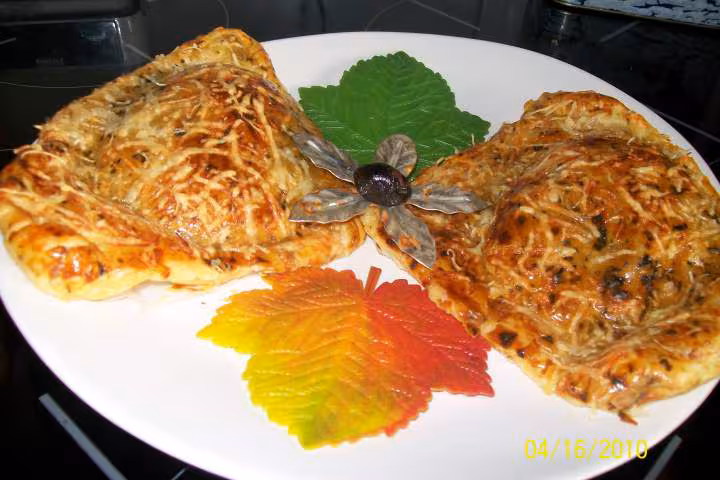 Chausson de feuilletes de courgette photos