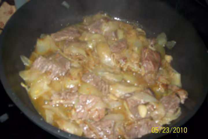 Chayotte cuisine au boeuf