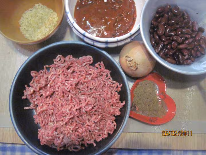 Chili con carne maison au massale
