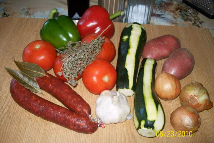 Chorizo aux 5 legumes de saison