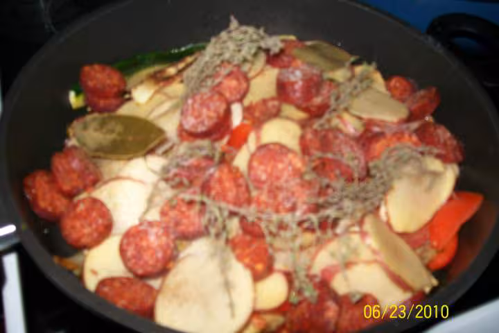 Chorizo aux 5 legumes de saison