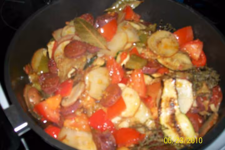 Chorizo aux 5 legumes de saison