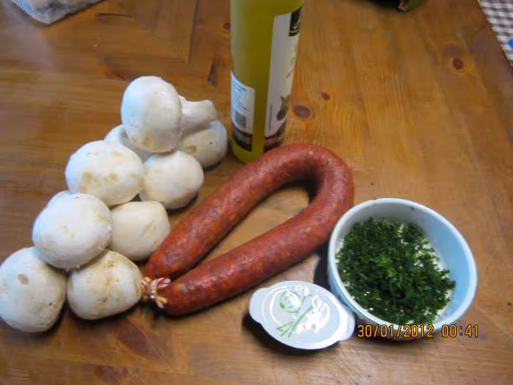 Chorizo aux champignons