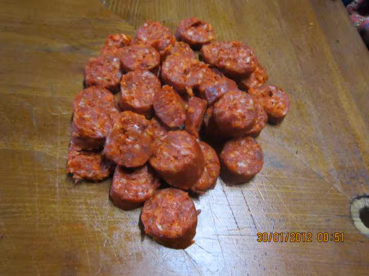 Chorizo aux champignons