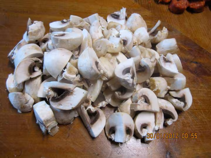 Chorizo aux champignons