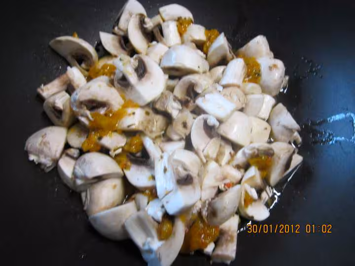 Chorizo aux champignons