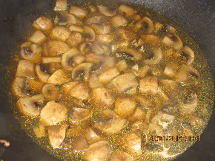 Chorizo aux champignons