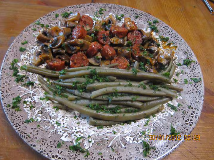 Chorizo aux champignons