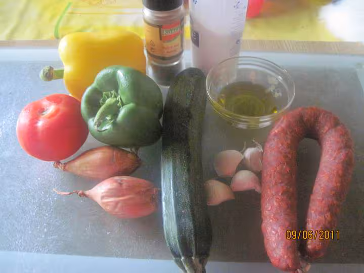 Chorizo aux legumes de saison