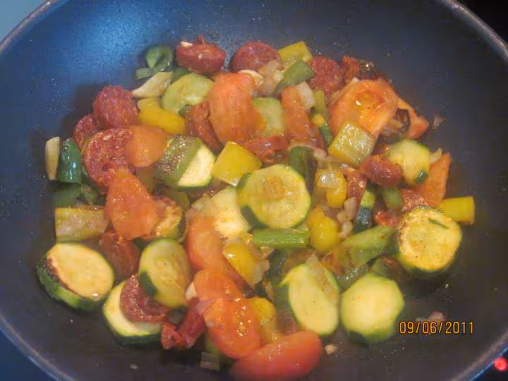Chorizo aux legumes de saison