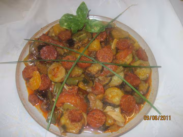 Chorizo aux legumes de saison