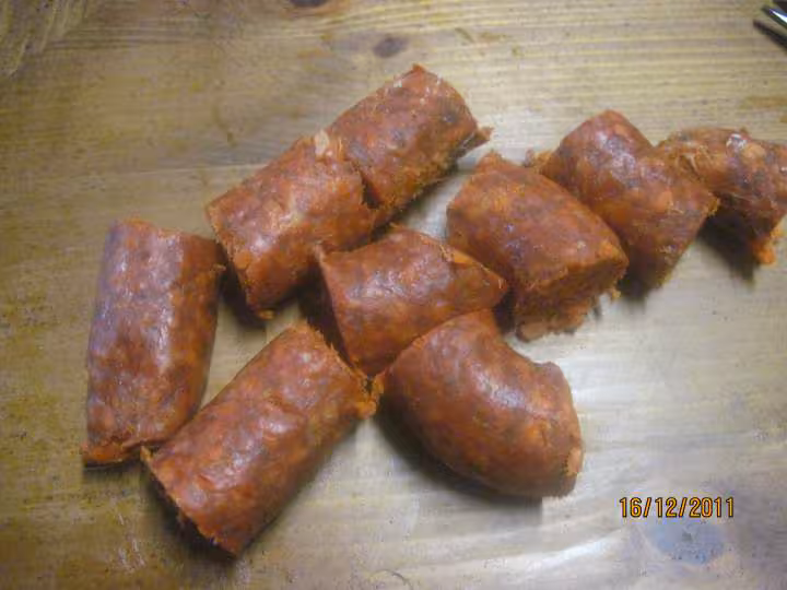 Chorizo aux trio de poivrons