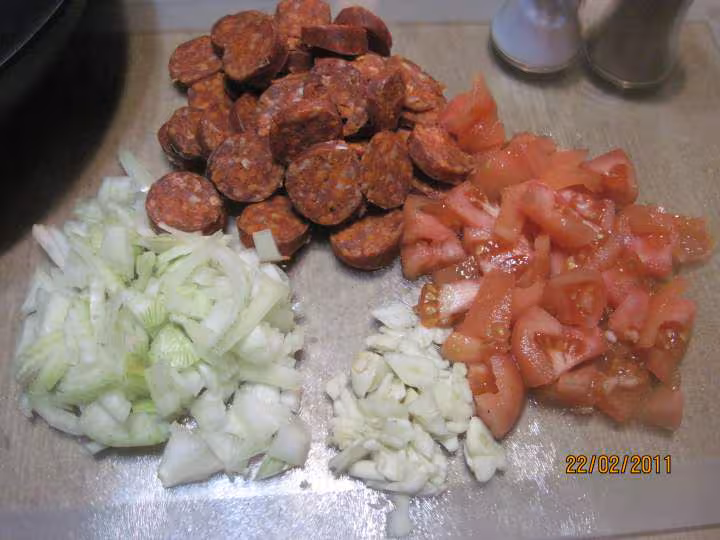 Chorizo cuisine aux carottes