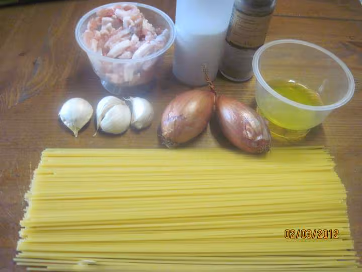 Chou cima au spaghetti