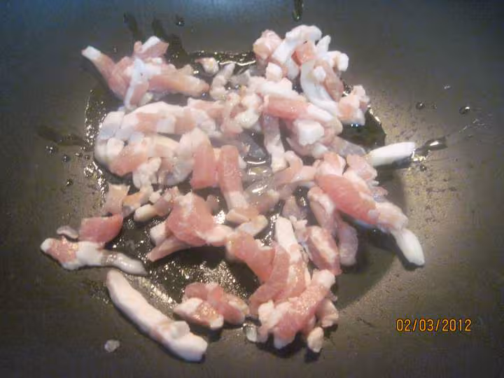 Chou cima au spaghetti