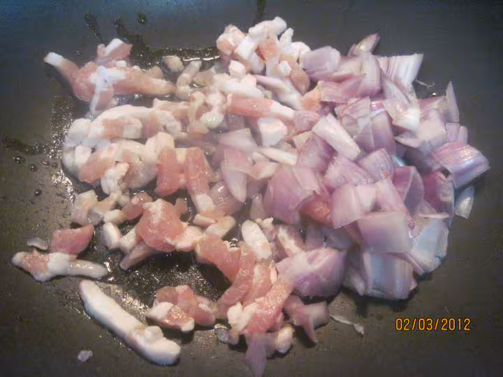 Chou cima au spaghetti