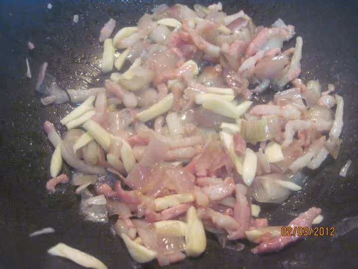 Chou cima au spaghetti
