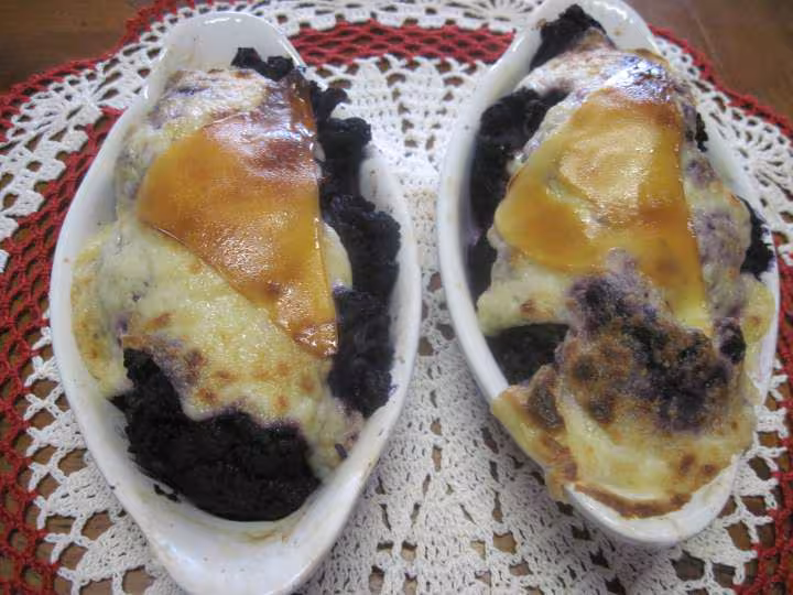 Chou fleurs violet gratine