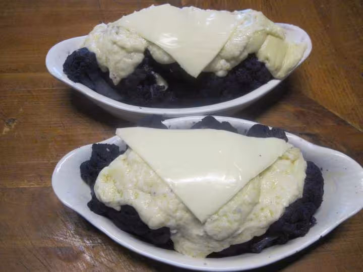 Chou fleurs violet gratine