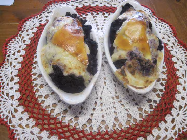 Chou fleurs violet gratine