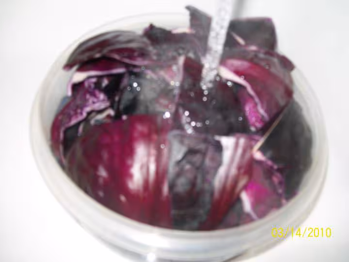 Chou rouge aux saucisses de monbeliard