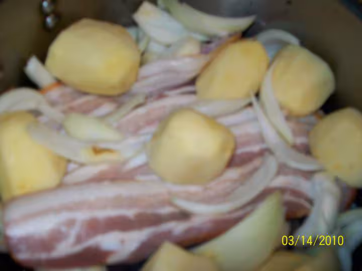 Chou rouge aux saucisses de monbeliard
