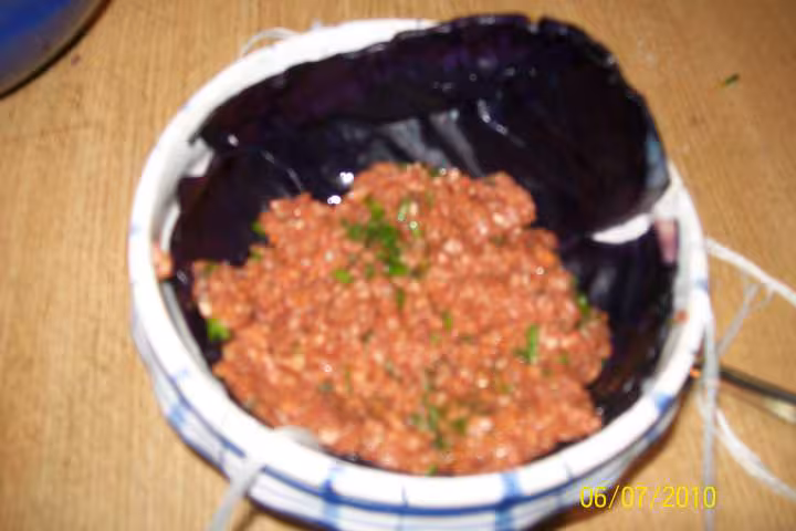 Chou rouge farci