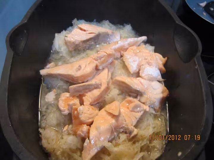 Choucoute aux poissons et crustaces a ma facon