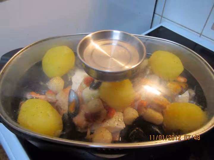 Choucoute aux poissons et crustaces a ma facon