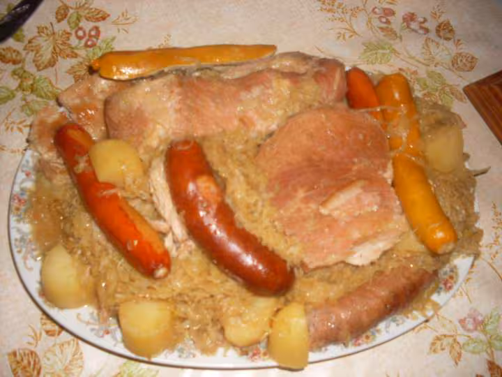 Choucroute avec des restes facon maison
