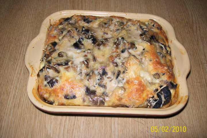 Clafouti sale aux champignons