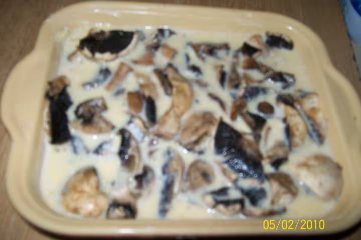 Clafouti sale aux champignons