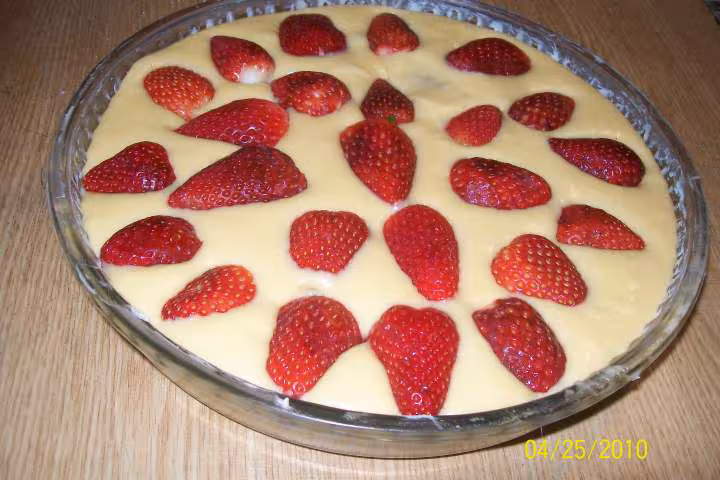 Clafoutis aux fraises s lait