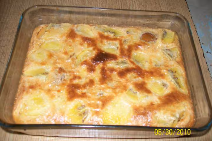 Clafoutis aux kiwis jaunes