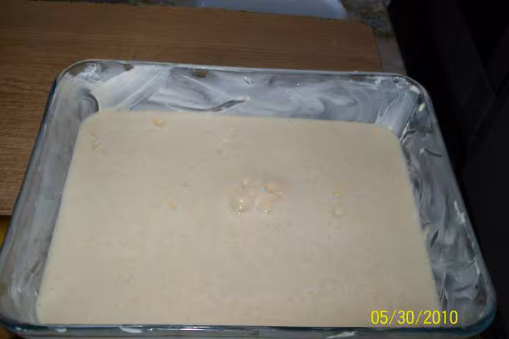 Clafoutis aux kiwis jaunes
