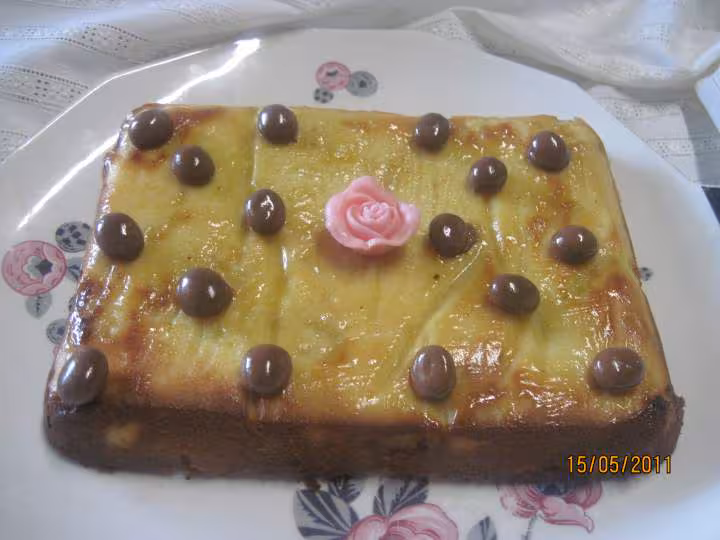 Clafoutis aux peches jaunes