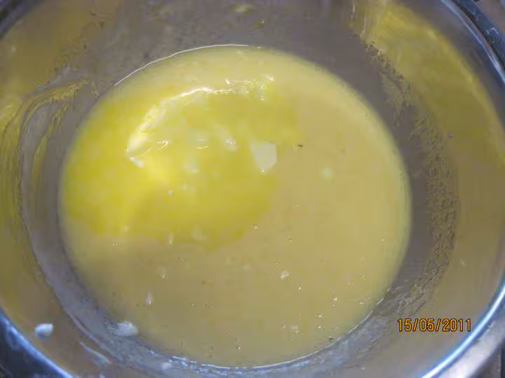 Clafoutis aux peches jaunes